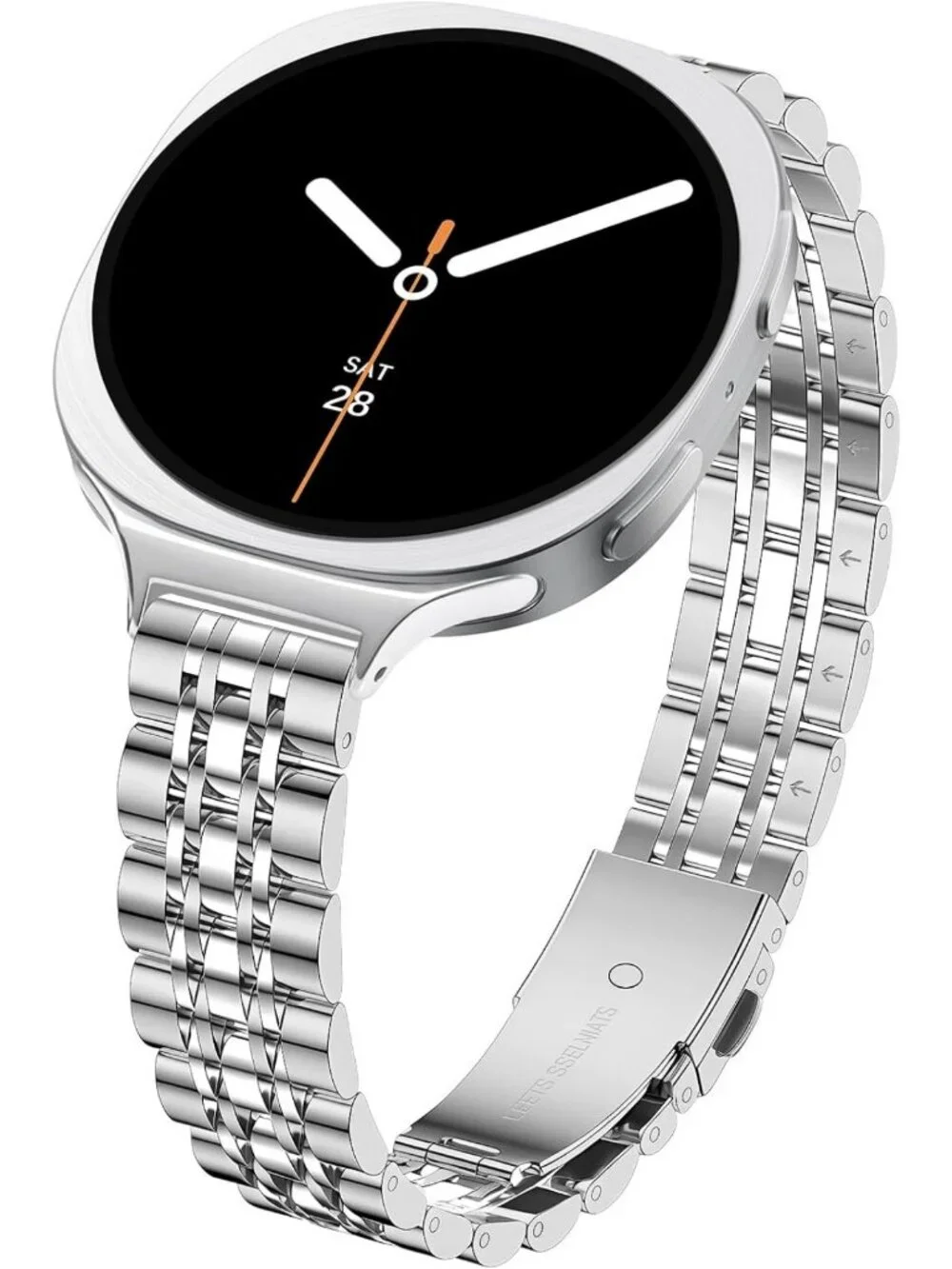 Stylish Slim Stainless Steel Bands for Samsung Galaxy Watch 8, 40mm/44mm